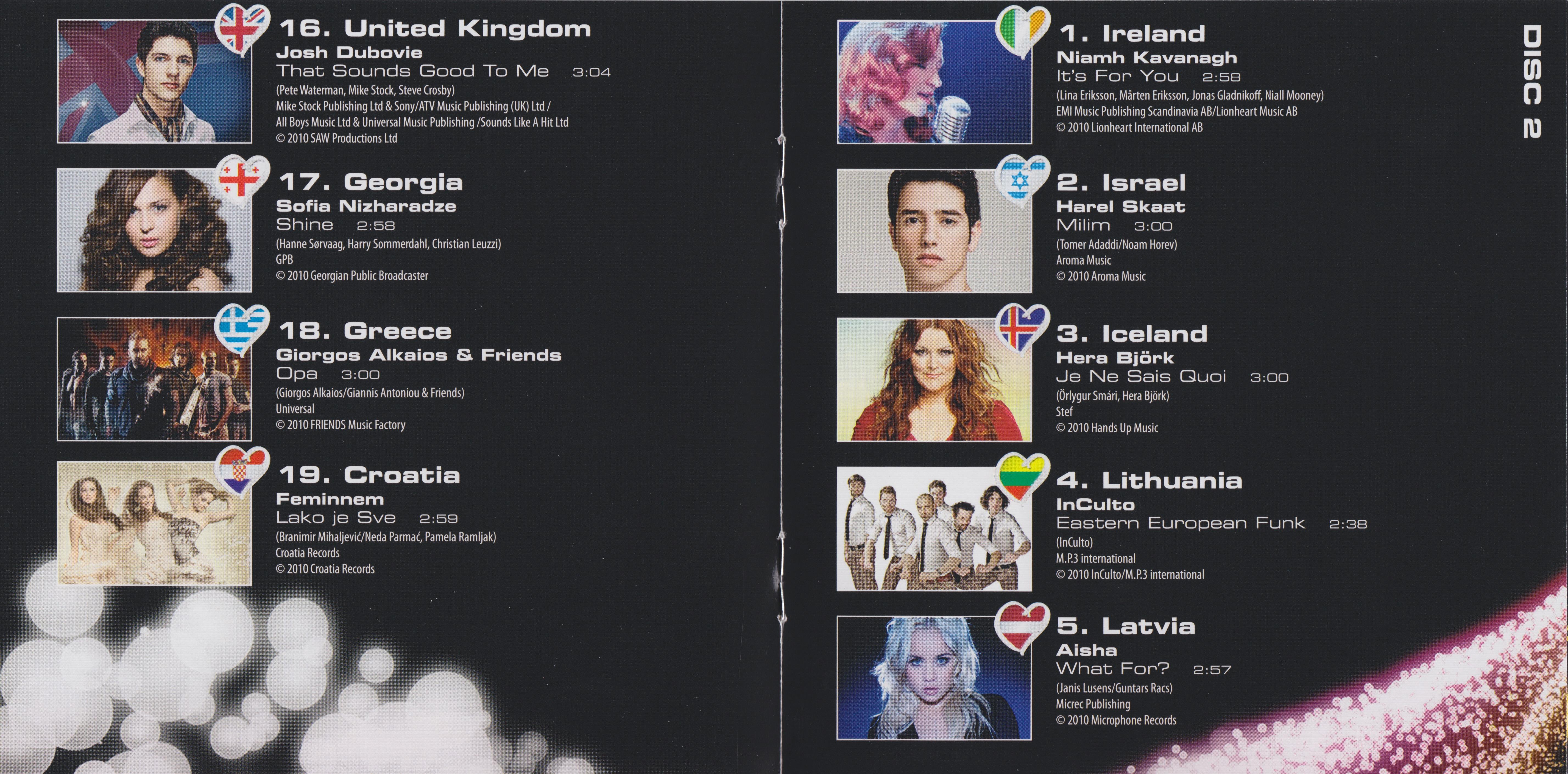 Eurovision Song Contest 2010; Oslo : Booklet 4